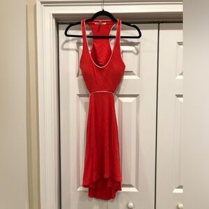 Victoria's Secret Vibrant Red High Low Dress